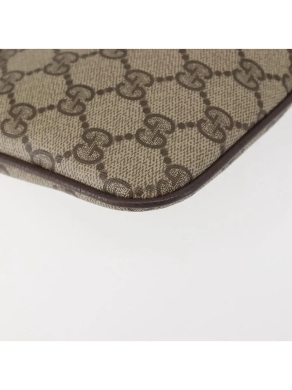 Authentic GUCCI GG Supreme Web Sherry Line Shoulder Bag PVC Beige 904 02 047 - Picture 4 of 16